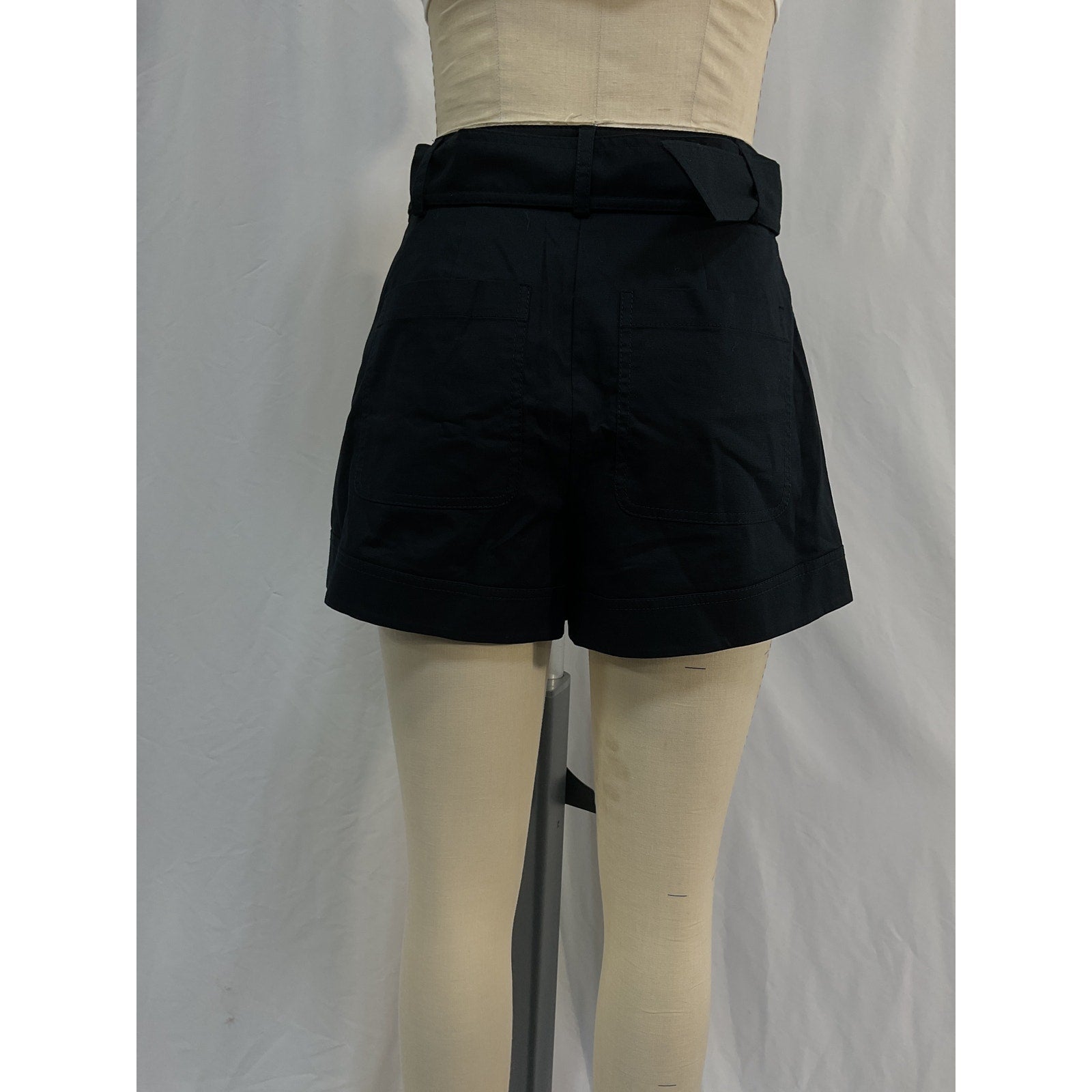 Simkhai Lizette 'Belted' Black Utilitarian Miniskort Size 0