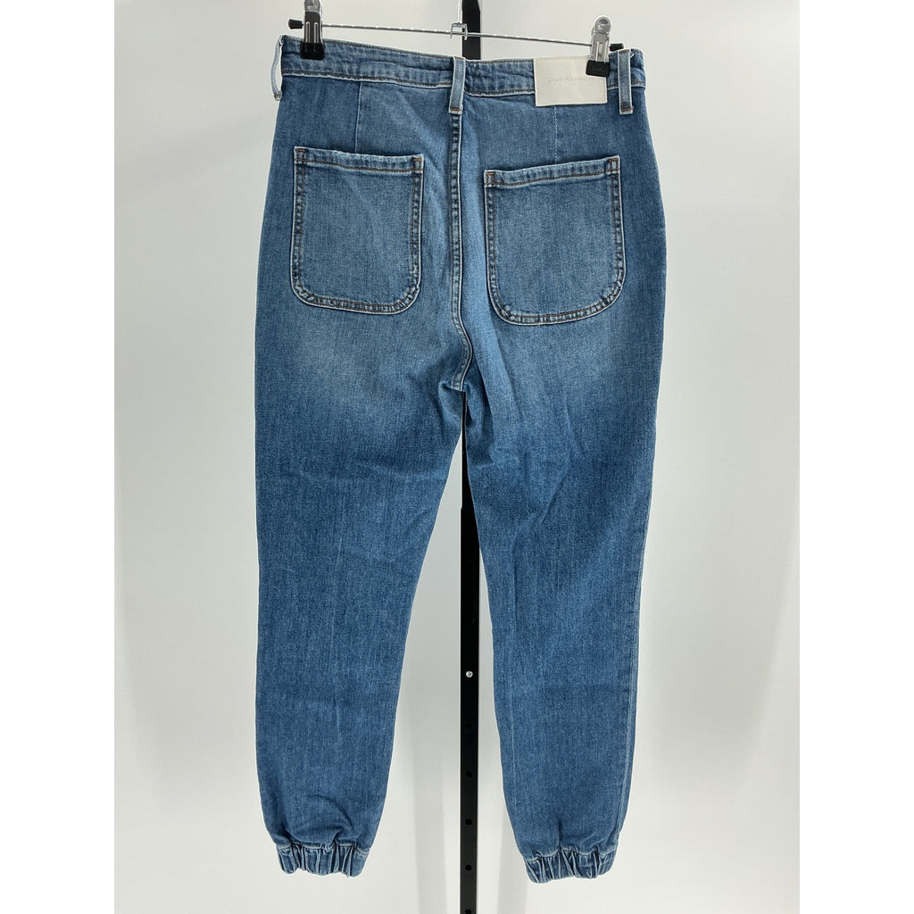 Jonathan Simkhai 'Wiley' Blue Cotton Denim Loose Jogger Jean Size 26