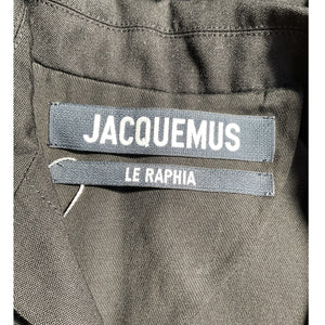 Jacquemus Tailored Black Le Raphia Blazer Size 34 FR / US 2