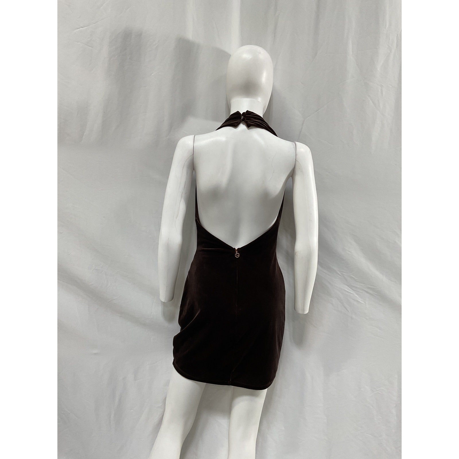 Nookie 'Vibe' Brown Polyester Mini Dress Size M