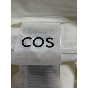 Cos Broderie 'Anglaise' White Wide-Leg Trousers Pants Size 4