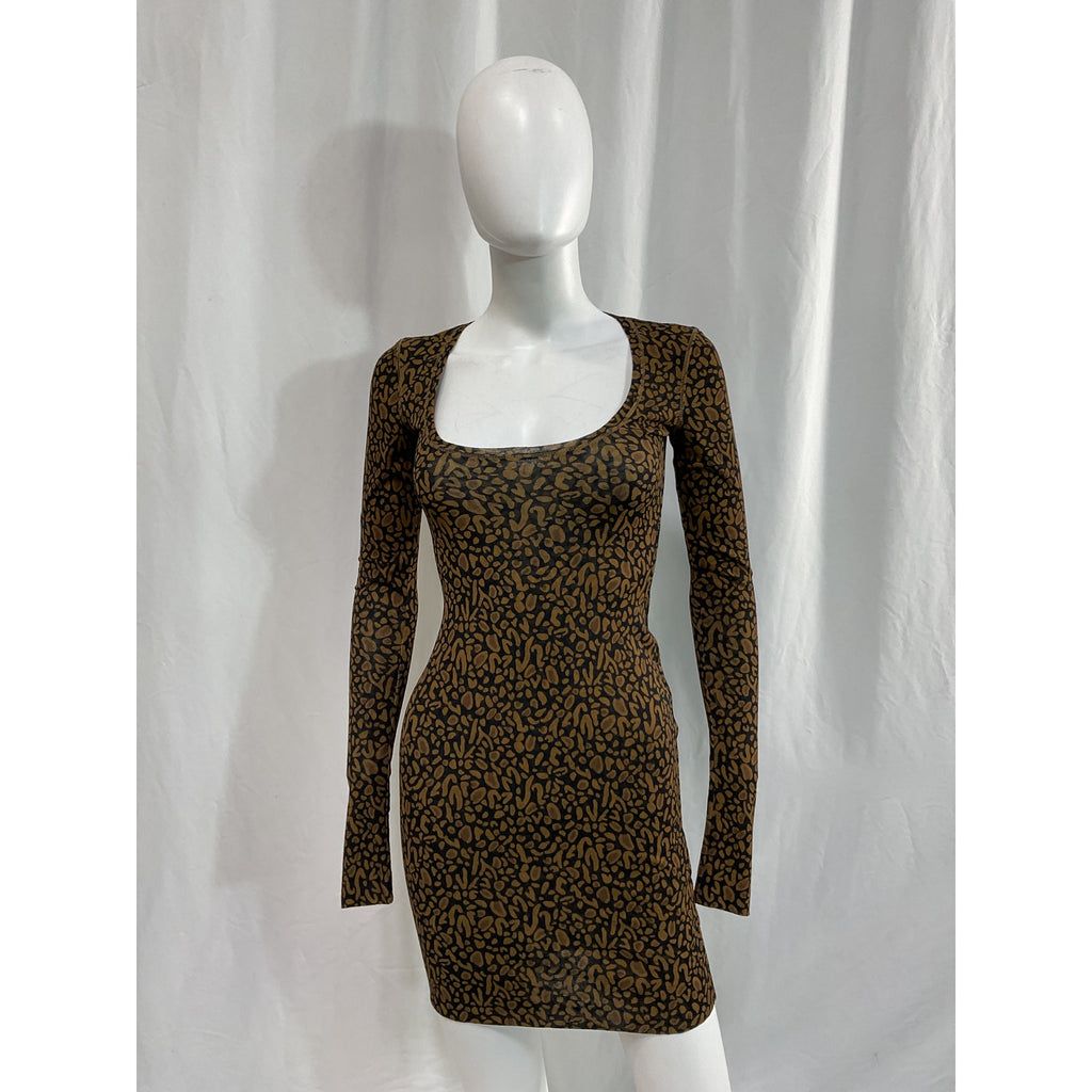 Nanushka 'Cathleen' Brown Dress Size XS - NWT