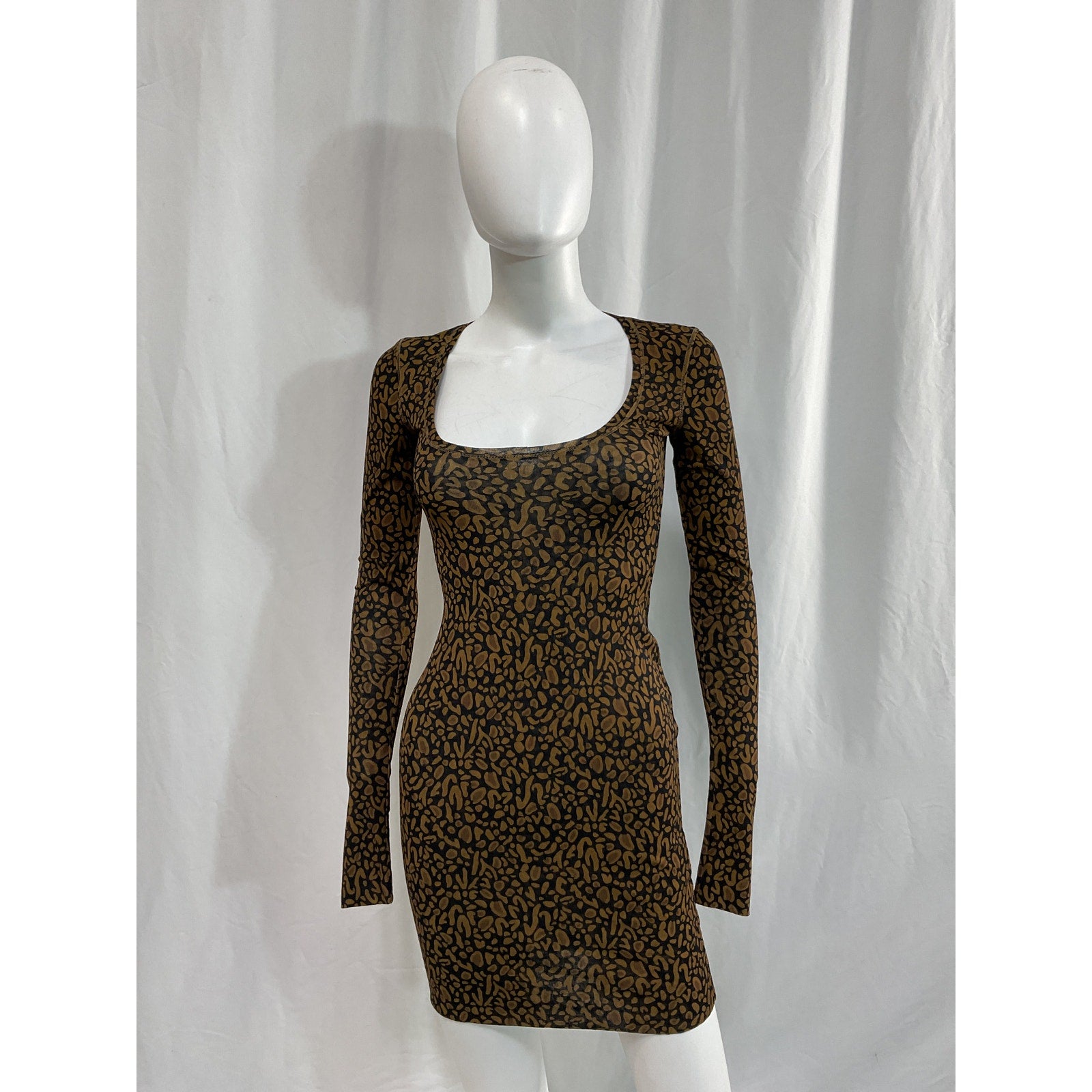 Nanushka 'Cathleen' Brown Dress Size XS - NWT