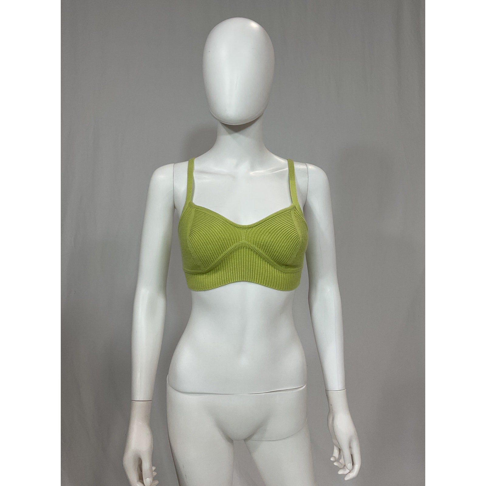 Cult Gaia 'Somage' Green Knit Top Size XS