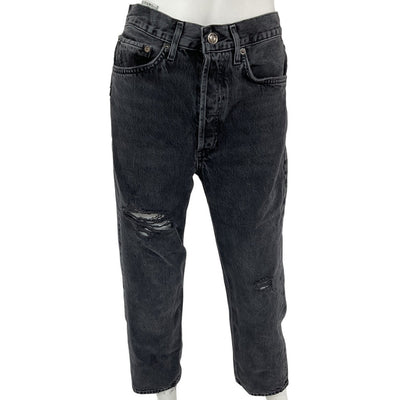 Agolde Distressed Shutter 90s Crop Denim Jeans Size 26