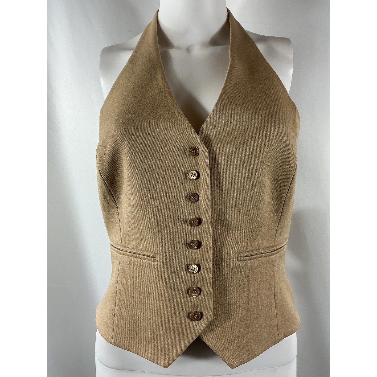 Favorite Daughter 'The Favorite' Beige Polyester Halter Vest Size M