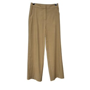 Veronica Beard 'Brixton' Beige Linen Cropped Wide-Leg Pants Size 0