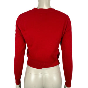 Reformation Cashmere Red Dana Sweater Size S