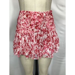 Loveshackfancy 'Rhodes' Pink Silk Skirt Size 2