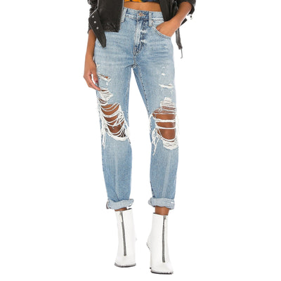 Pistola Distressed Rock Or Bust Presley Straight Denim Jeans Size 27