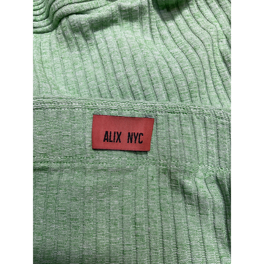 Alix Nyc 'Larue' Green Viscose Mini Skirt Size XS