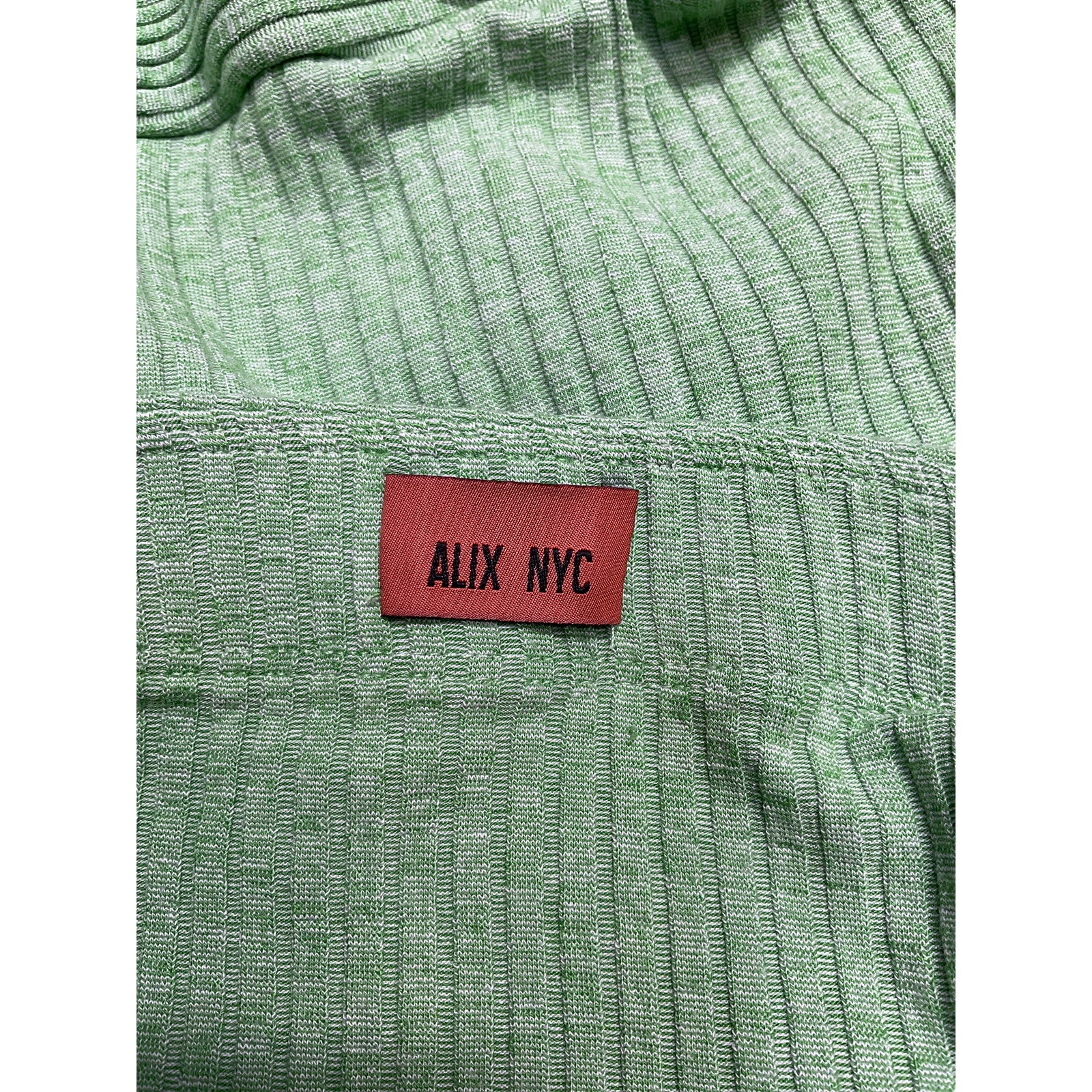 Alix Nyc 'Larue' Green Viscose Mini Skirt Size XS