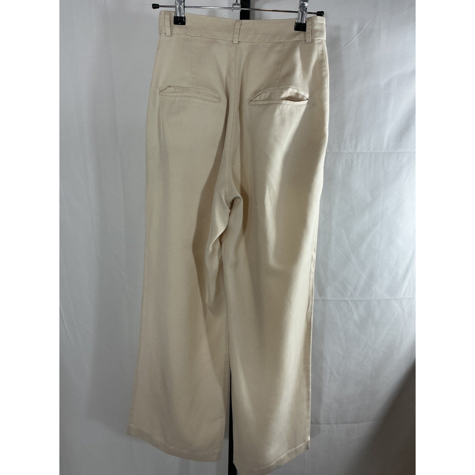 Reformation 'Mason' White Tencel Lyocell Pant Size 0