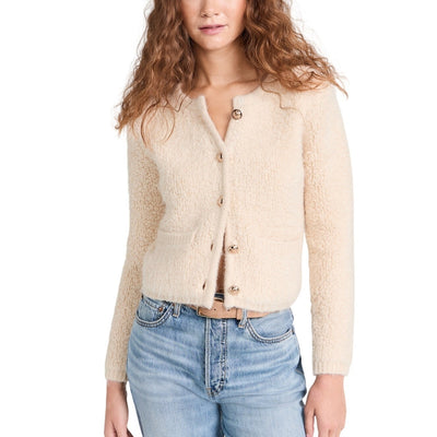 Astr The Label Textured Beige Myrtle Cardigan Sweater Size XS