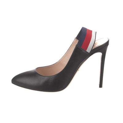 Gucci Sylvie Web Slingback Pumps Size 40 EU / US 10