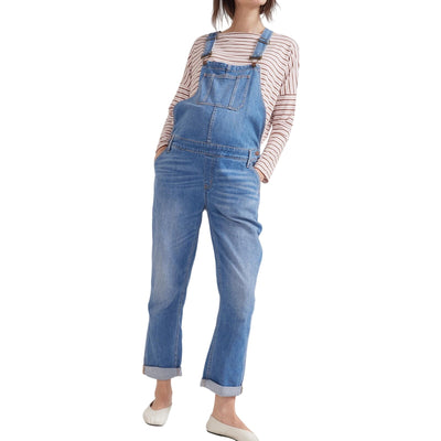 Hatch 'The Denim' Blue Cotton Maternity Overall Size XL