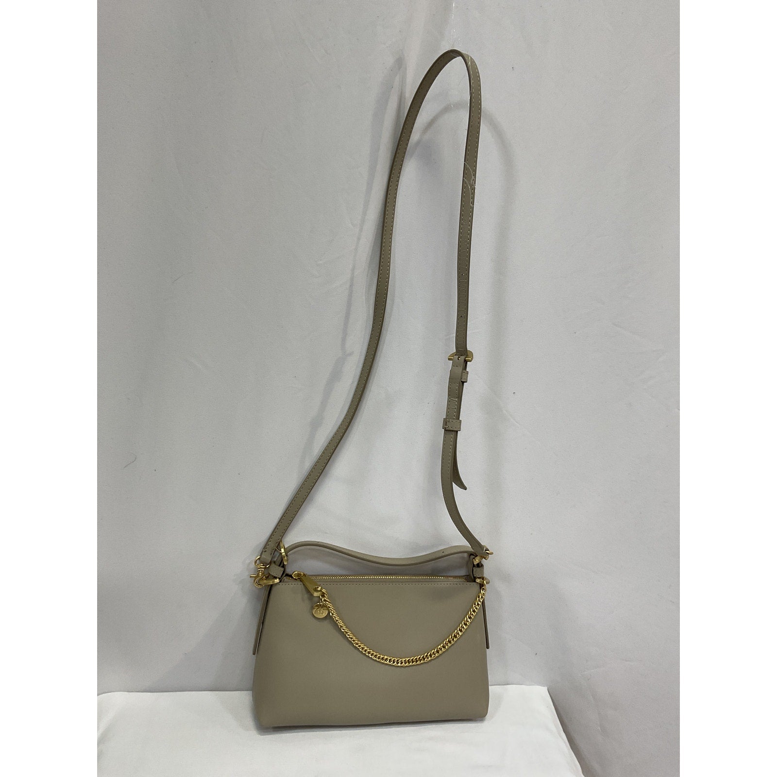 Zac Zac Posen Tan Leather Sip Top Crossbody Bag