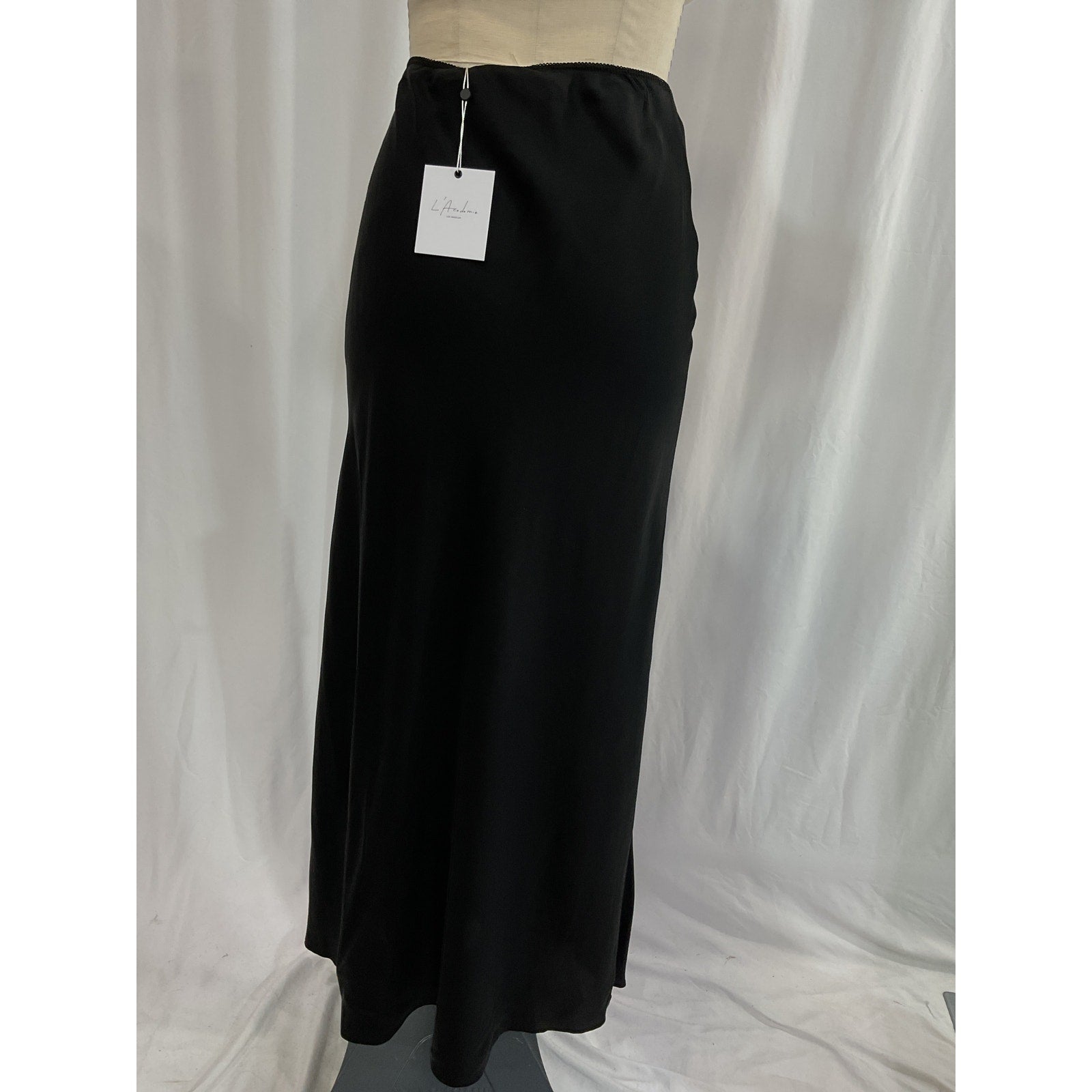 L'Academie Black Midi Skirt Size S - NWT