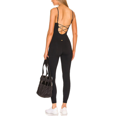 Lspace Sleek Black Go The Distance Jumpsuit Size XS