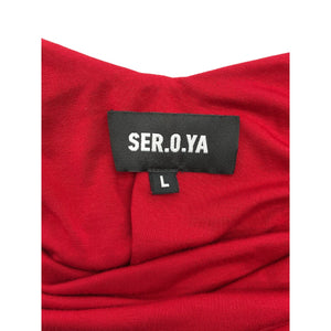 Ser.o.ya Strappy Red Echo Bodysuit Size L