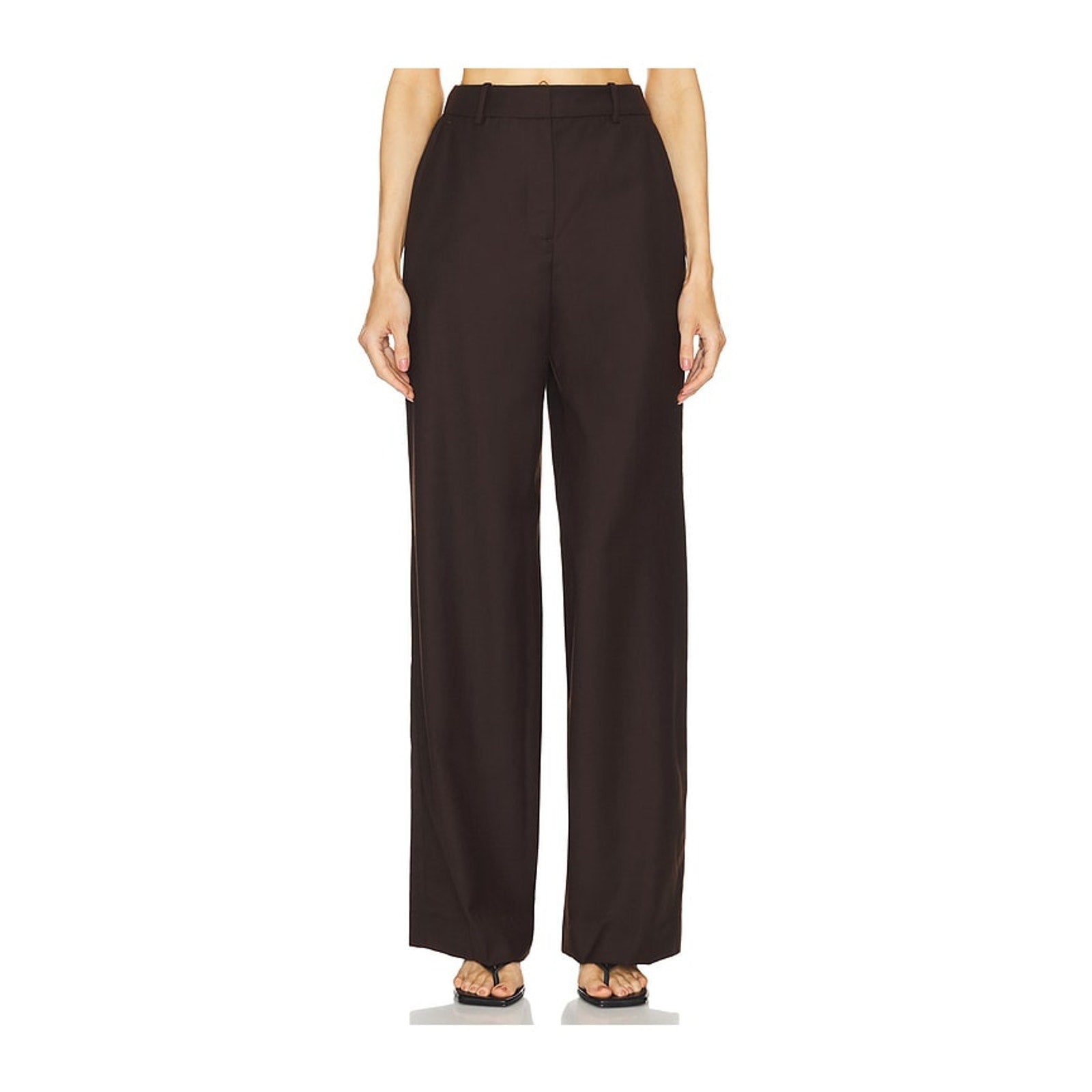 Simkhai 'Tavar' Brown Wool Pant Size 8