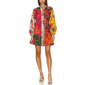 Zimmermann Vibrant Red Ginger Mini Dress Size 2