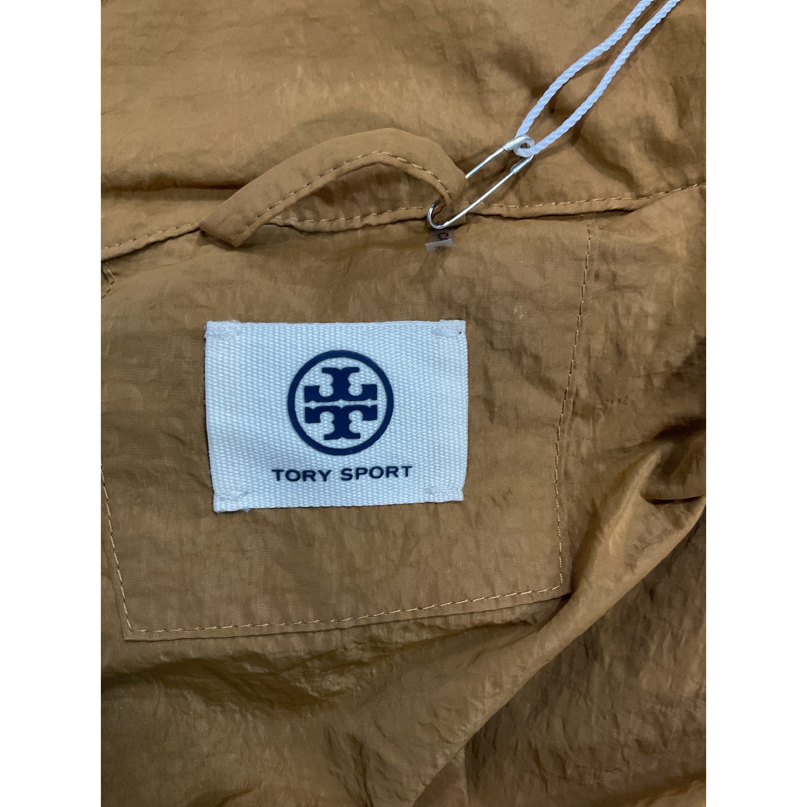 Tory Sport 'Colorblocked' Brown Patch Anorak Jacket Size M - NWT