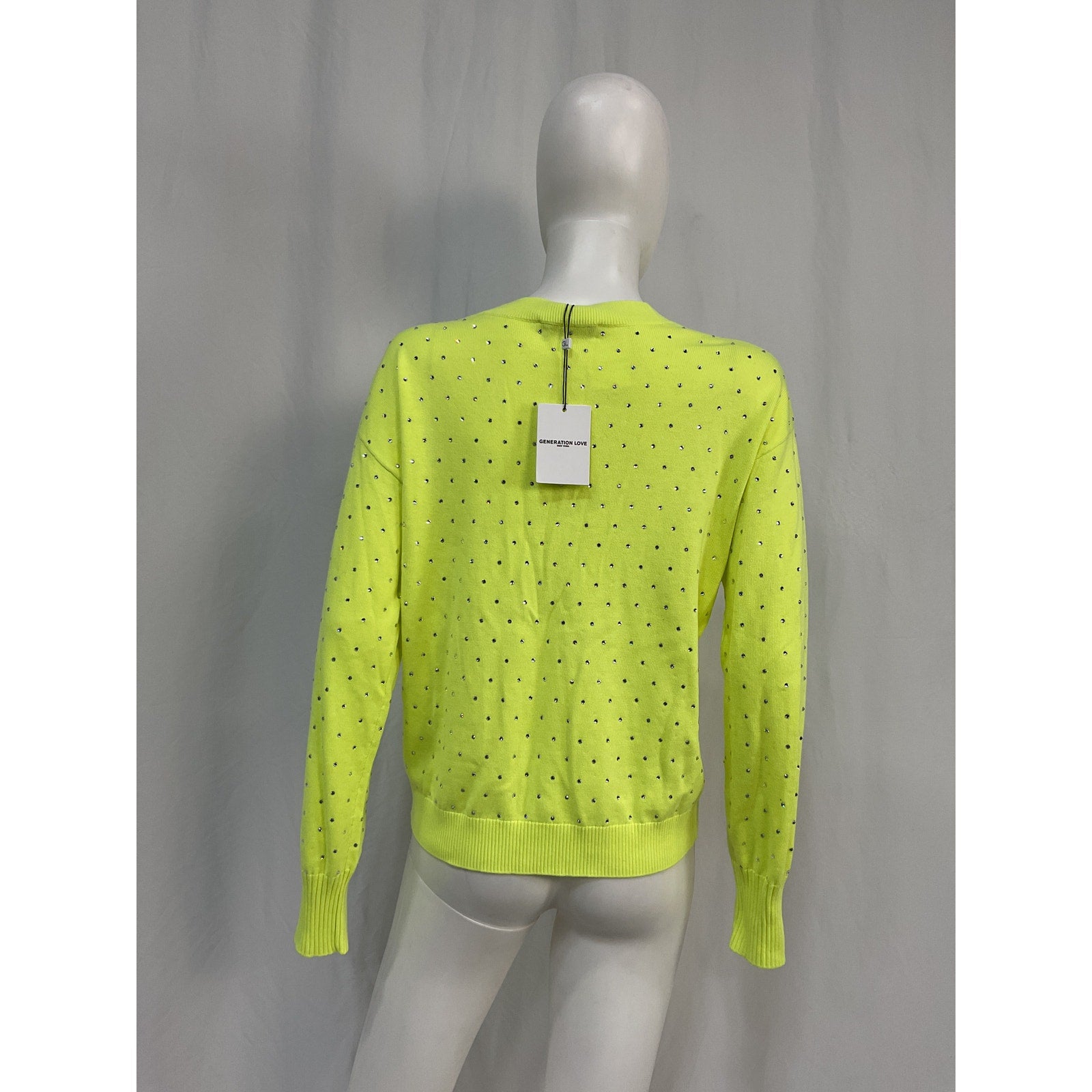 Generation Love 'Mori' Yellow Cotton Cardigan Size S - NWT