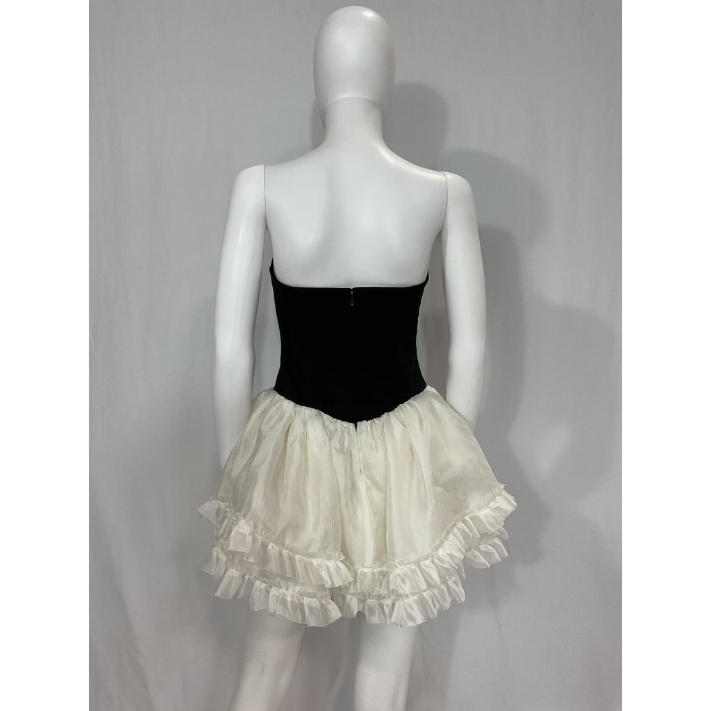 Majorelle 'Liv' Black Mini Crepe Dress Size S