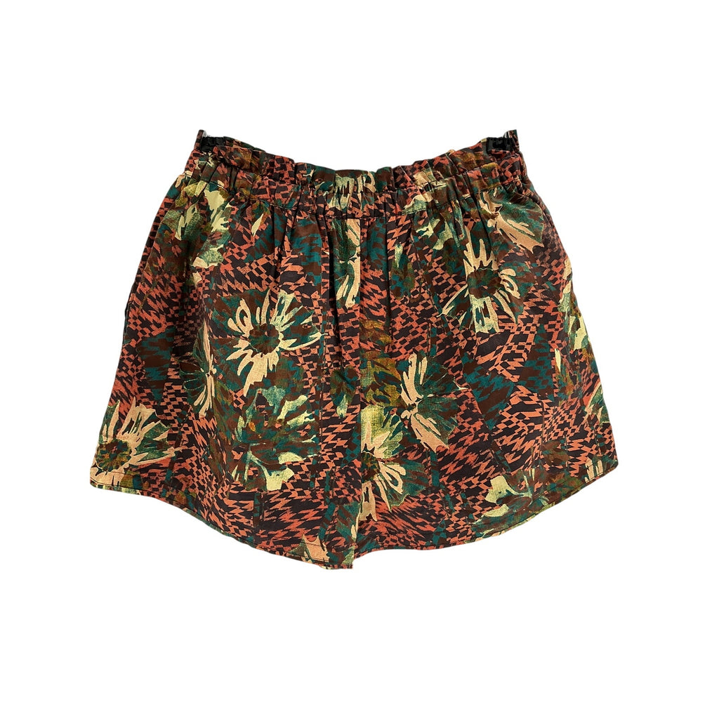 Ulla Johnson 'Edlyn' Orange Cotton Floral Shorts Size 00