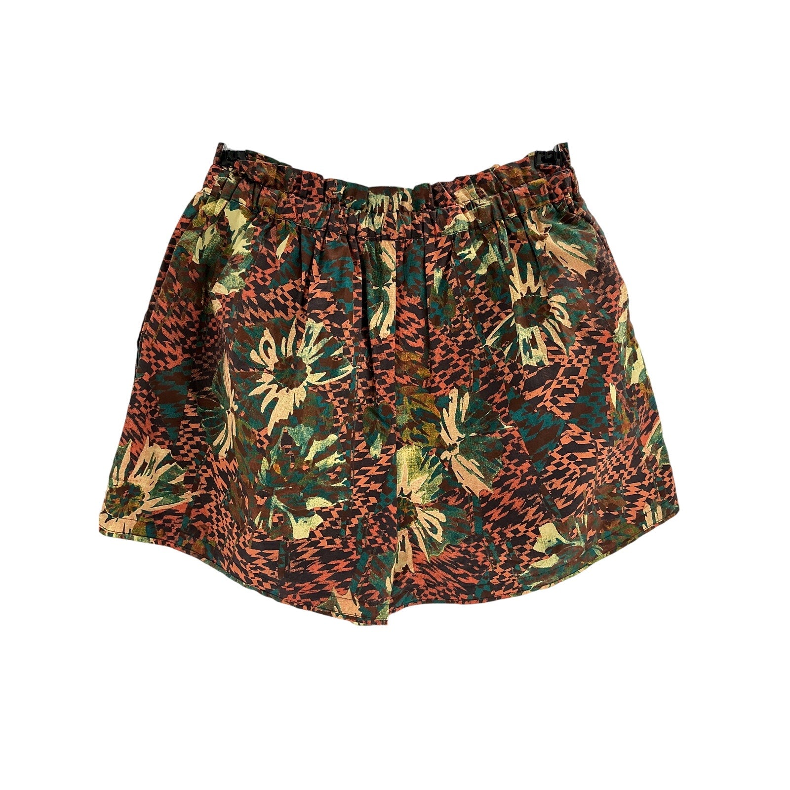 Ulla Johnson 'Edlyn' Orange Cotton Floral Shorts Size 00