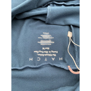 Hatch Stretch Blue The Ultimate Before During And After Crop Flare Pants Size M
