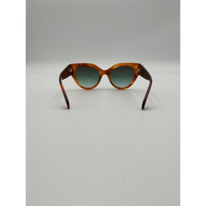 Gucci Tortoiseshell Brown Acetate Cat-Eye Sunglasses Size OS