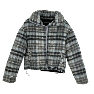 Apparis Plaid Blue Josh Jacket Size S