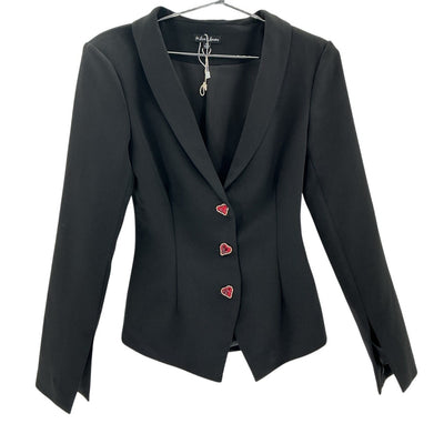 For Love & Lemons Embellished Black Noemie Blazer Size XS