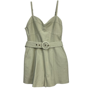 House Of Harlow 1960 Belted Green Nicola Romper Size M