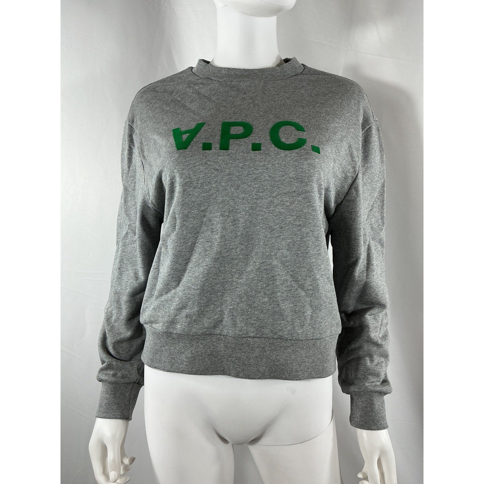 A.P.C. 'Gray' Grey Cotton Elisa Sweatshirt Size XS