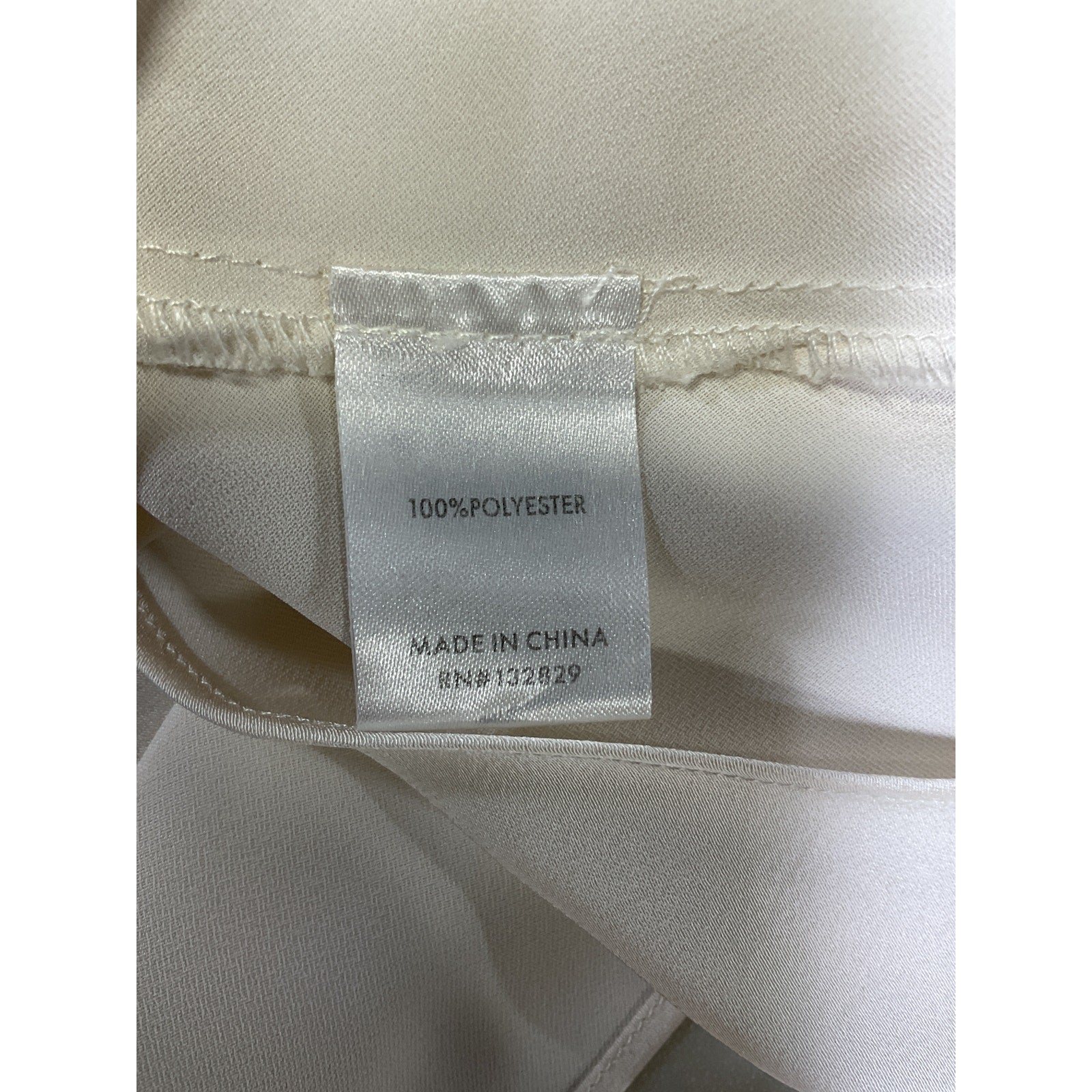 L'Academie 'Tabitha' White Satin Skirt Size S