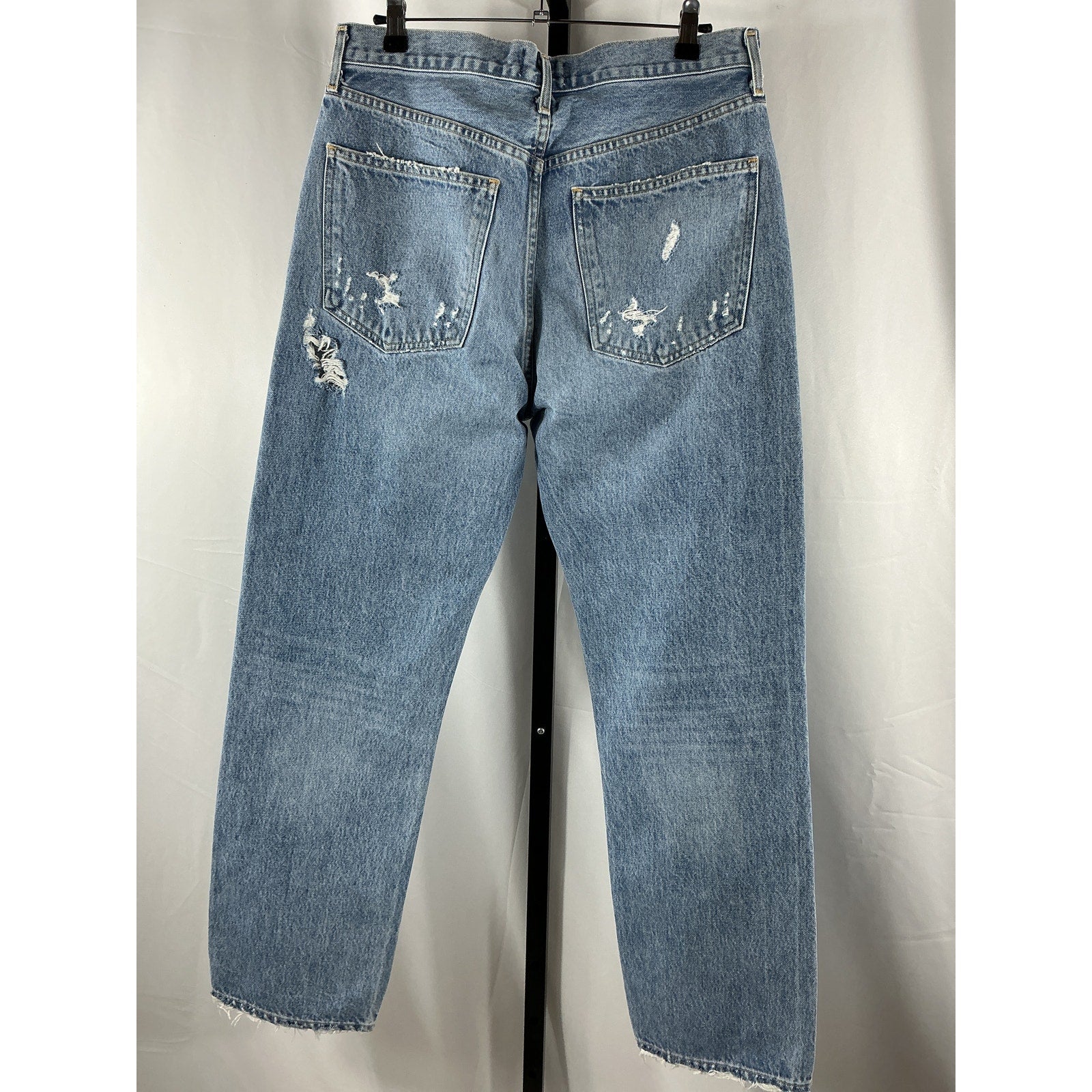 Agolde '90S' Blue Cotton Mid Rise Loose Fit Jean Size 29