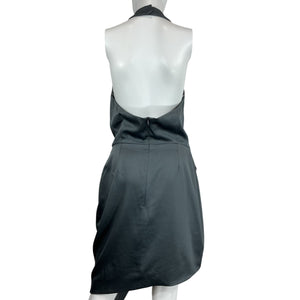 Elliatt Asymmetric Gray Camo Cocktail Dress Size L