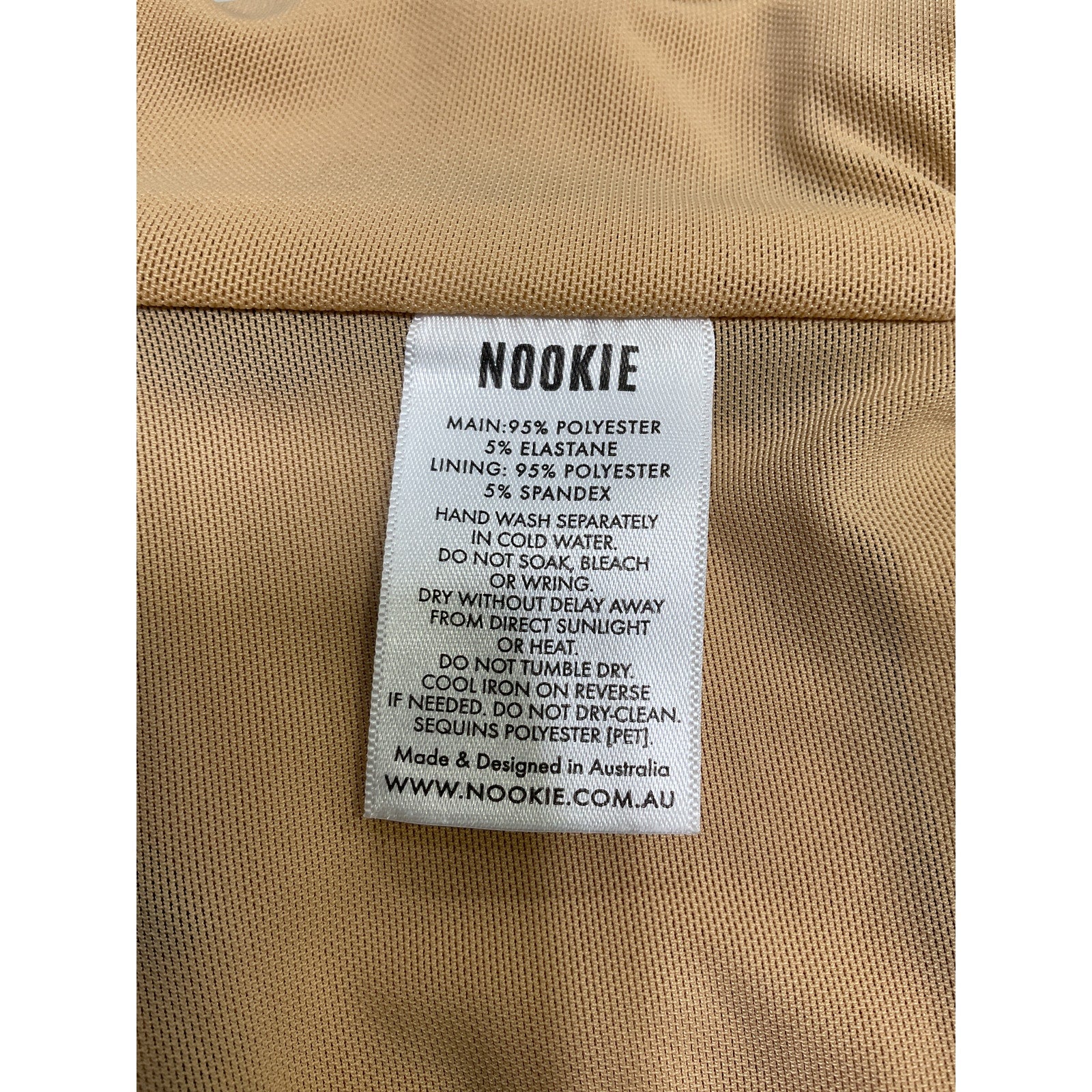 Nookie 'Mon' Black Polyester Cherie Crop Top Size S