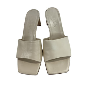 Aeyde Sleek Creamy Jeanie Sandals Size 37 EU / US 7