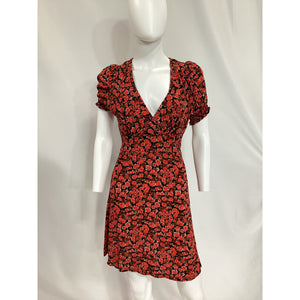 Faithfull The Brand 'Albertina' Red Crepe Mini Dress Size S - NWT
