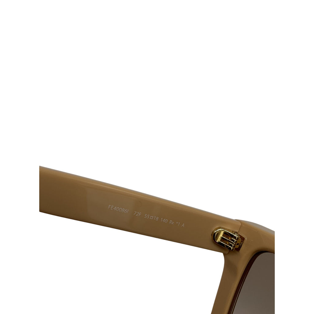 Fendi Square Beige Sunglasses Size OS