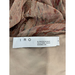 Iro Metallic Light Pink Buoux Dress Size 36 EU / 4 US
