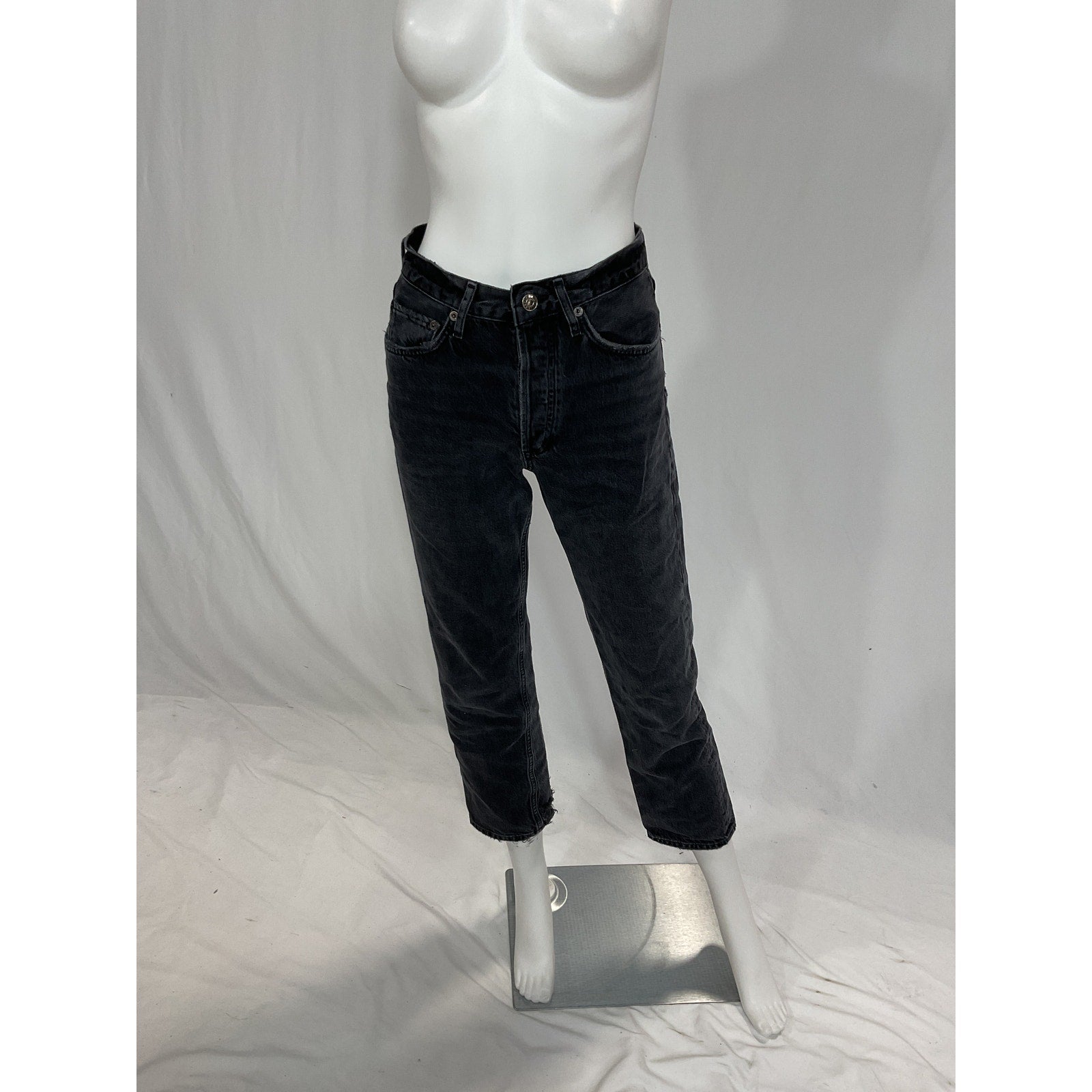 Agolde 'Lana' Rhyme Crop Denim Jean Size 24