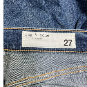 Rag & Bone Modern Blue Flexi Sofie Wide Leg Denim Jeans Size 27
