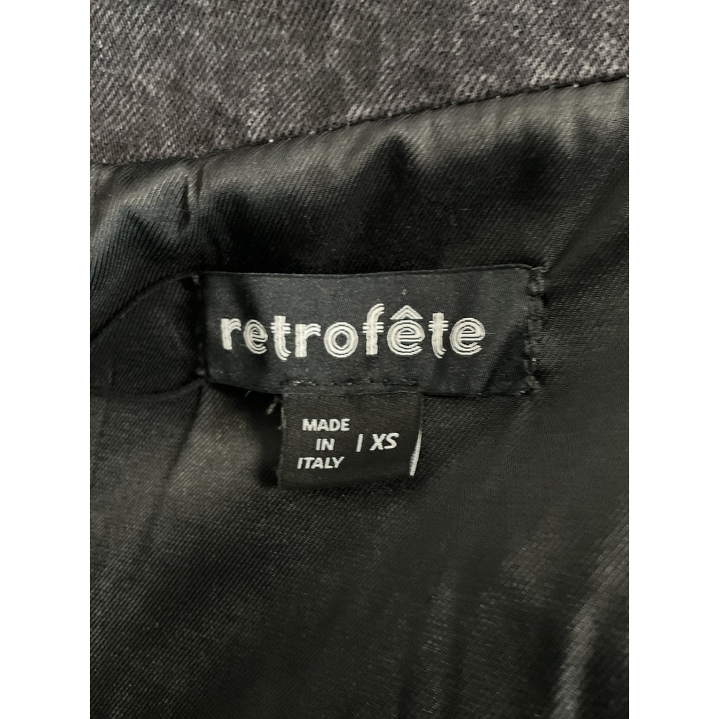 Retrofete 'Tai' Black Denim Jacket Size XS - NWT