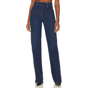 Mother 'The Tied Up Maven' Blue Prep Heel Size 25