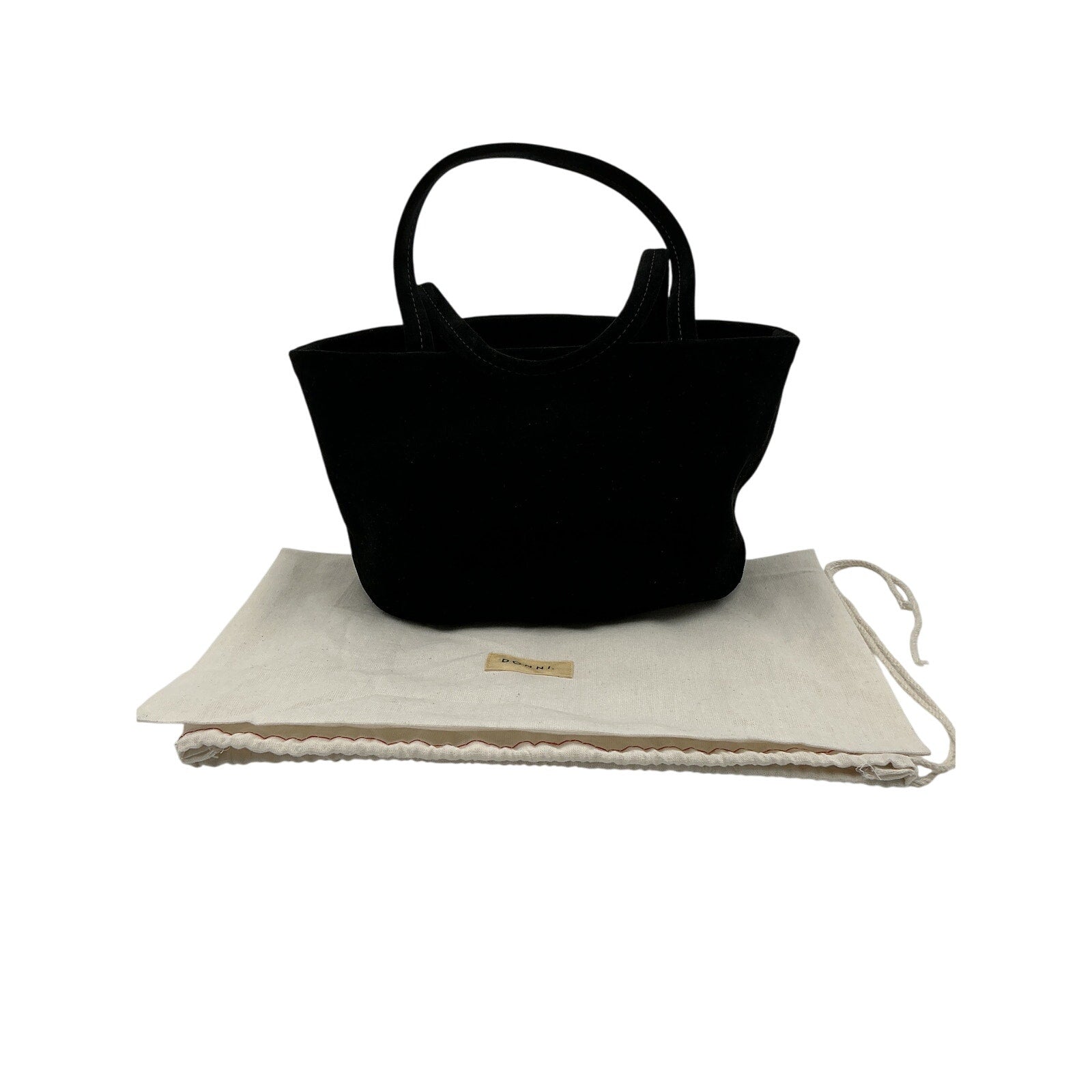 Donni. 'The Lady' Black Suede Bag